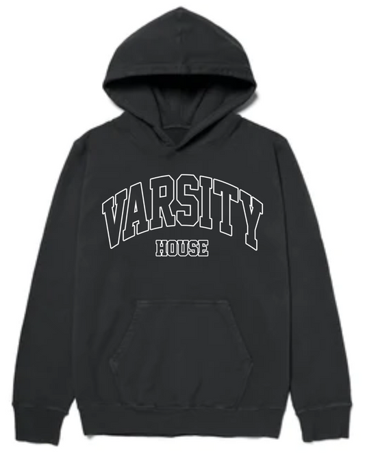 Varsity House Black Oversized Hoodie